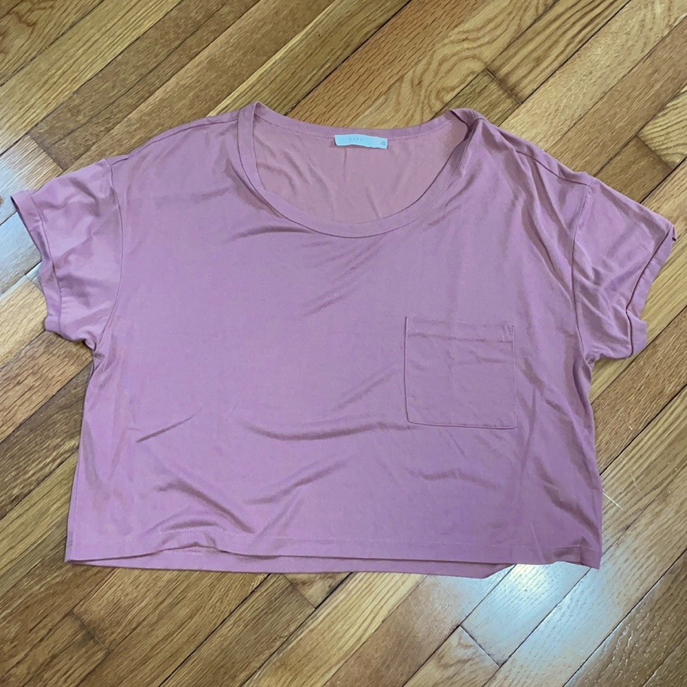 Small rose pink crop top